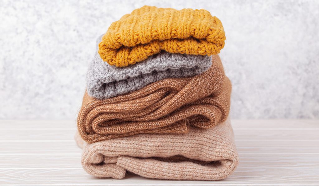 winter season self-care - sort your winter clothes