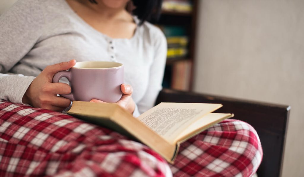 Turn a bad day around Tip #2: Drink Herbal Tea with a Good Book